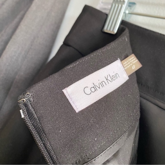 Calvin Klein Pencil Skirts Career Office Basics Minimalist Stretch Black Gray 4 - Picture 7 of 9